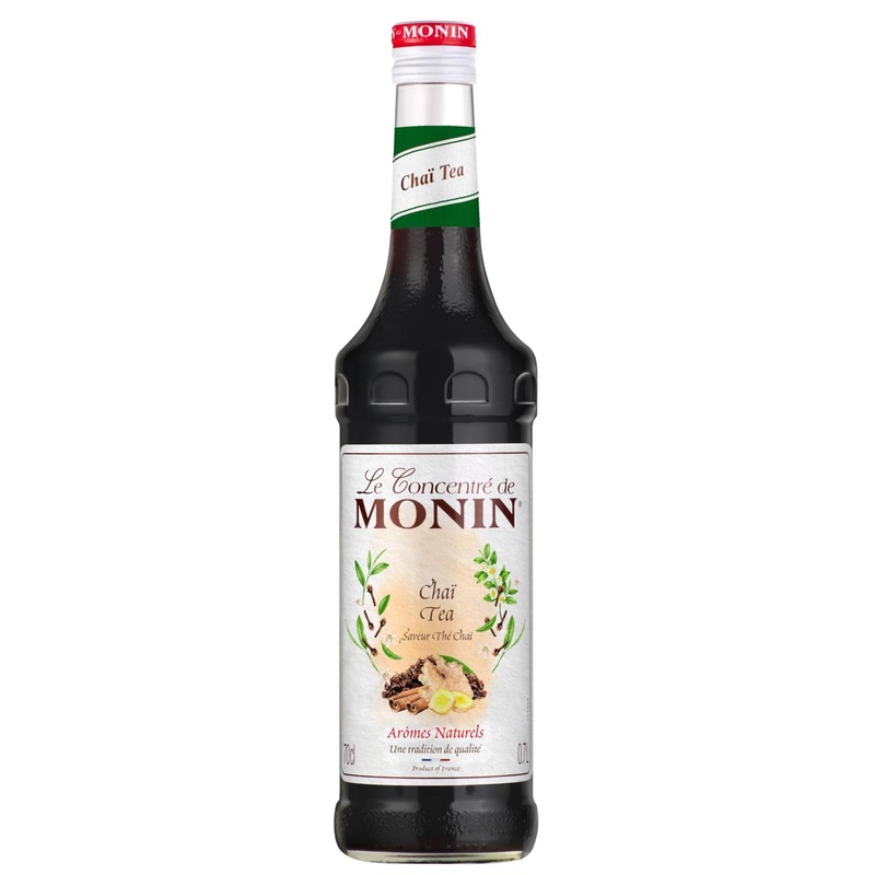 MONIN Premium Chai Tea Concentrate 700ml - Allergen-Free & Vegan-Friendly Chai Tea for Cocktails - 100% Natural Extracts - 1 Pack