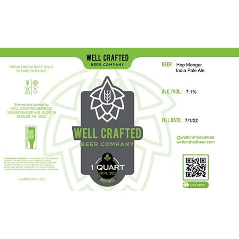 Well Crafted Hop Monger IPA