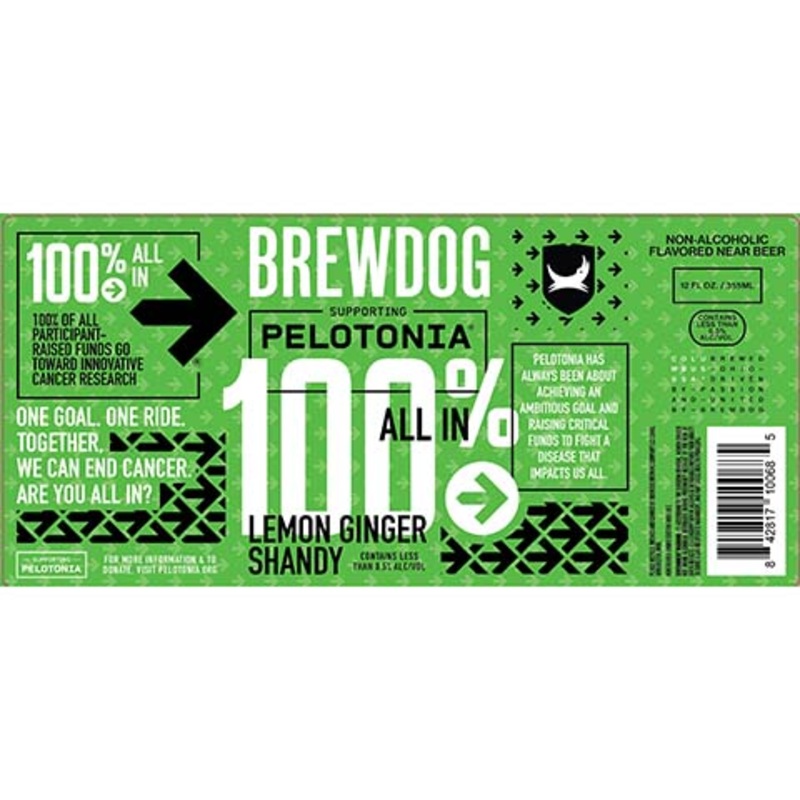 Brewdog Pelotonia Lemon Ginger Shandy (Non-Alcoholic)