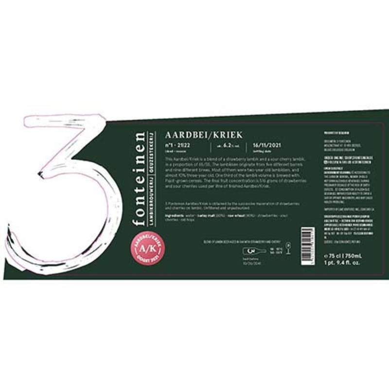 3 Fonteinen Aardbei/Kriek